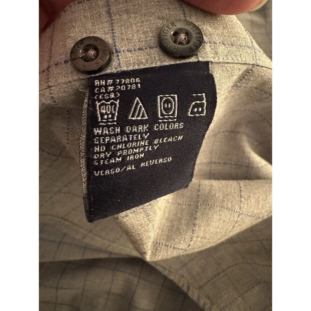 Tommy Hilfiger Button Down Shirt Men’s Size XL Cotton, Patch Pocket NWOT Vintage